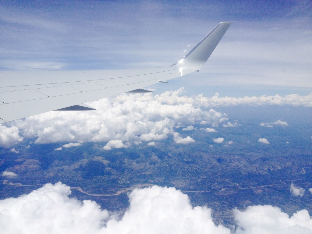 Flying over Haiti