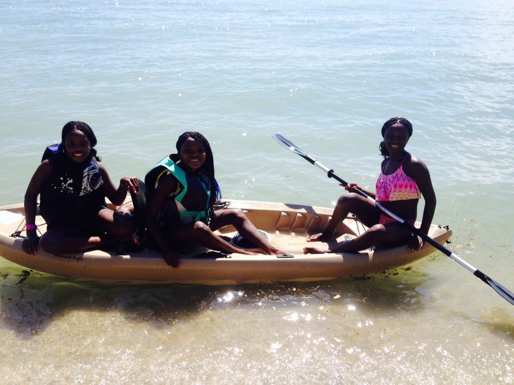 Girls in Kayak